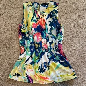 Violet & Claire Vibrant Multicolor Sleeveless Blouse